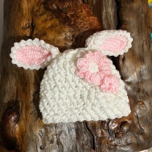 New baby bunny cap reborn doll